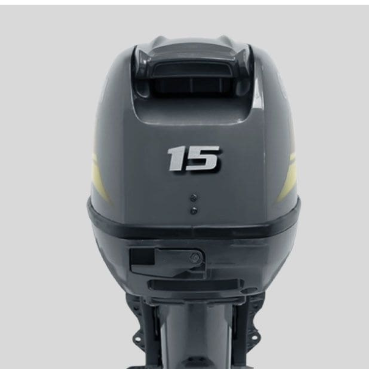 Motor de Popa Yamaha 15HP 2T – Partida Manual e Comando de Manche