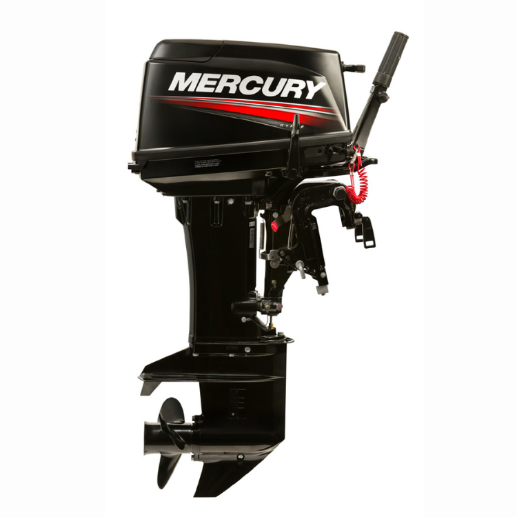 Motor De Popa Mercury 30HP 2 Tempos Partida Manual