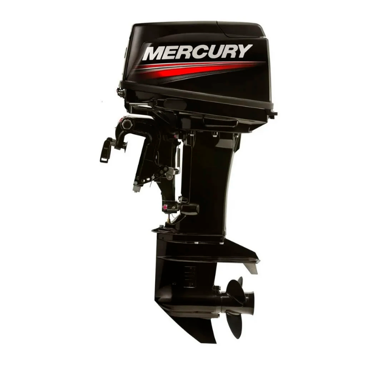 Motor de popa Mercury 50HP 2T Partida Elétrica  - Comando à distância e Power Trim