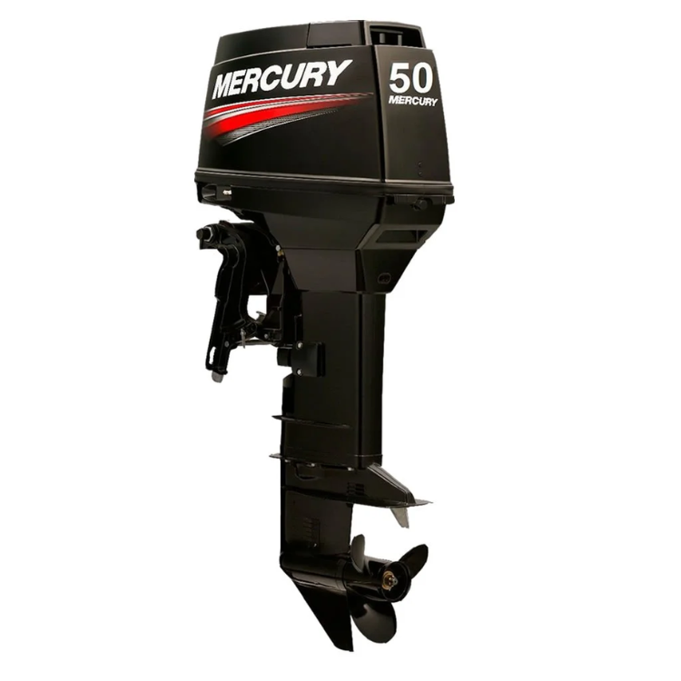 Motor de popa Mercury 50HP 2T Partida Elétrica  - Comando à distância e Power Trim