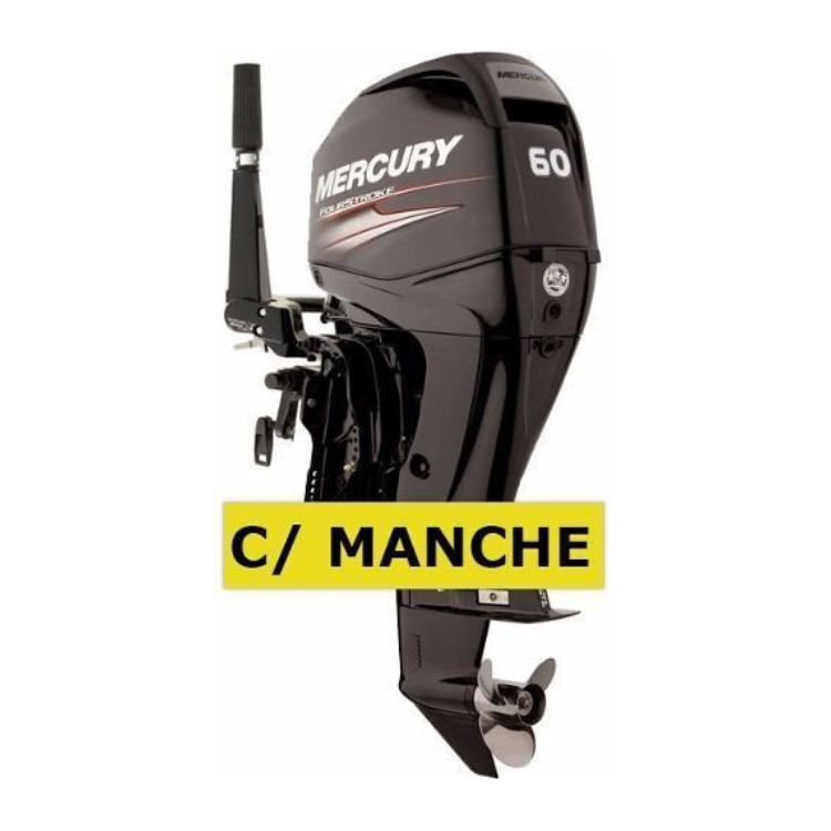 Motor de Popa Mercury 60HP ELPT EFI 4 Tempos com Manche